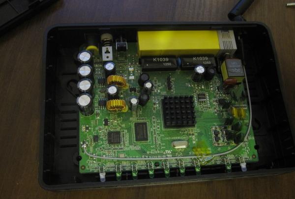 disassembling the router