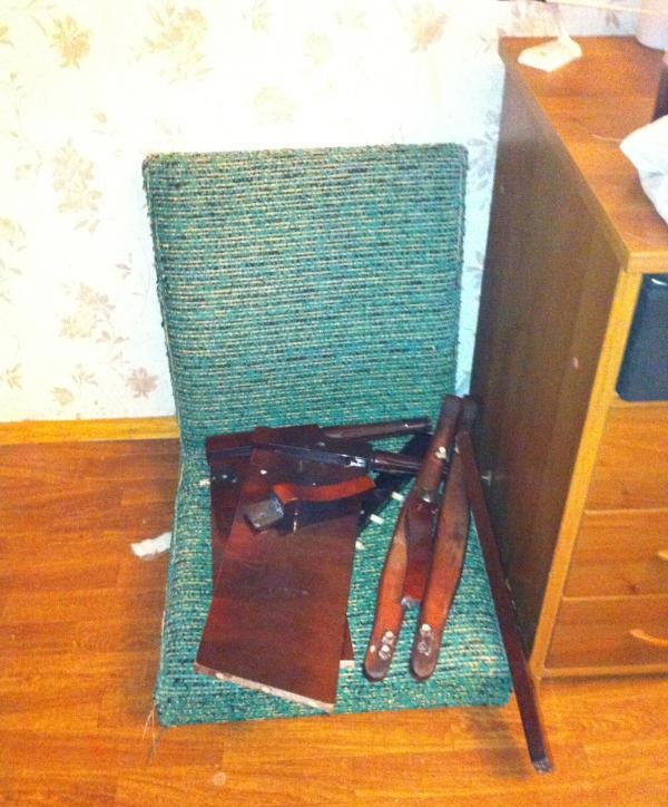 the chair needs to be disassembled