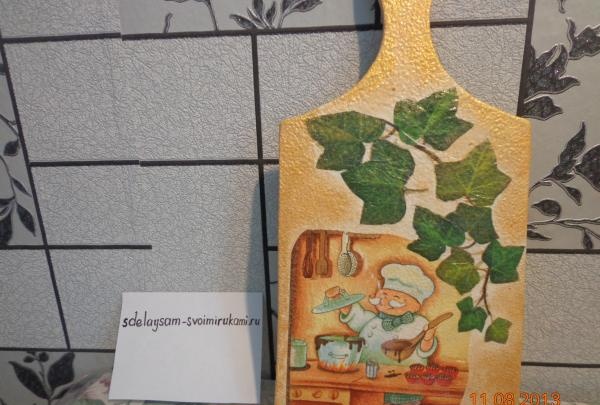 Decoupage cutting board