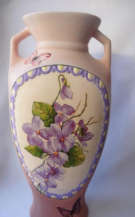 decoupage vase