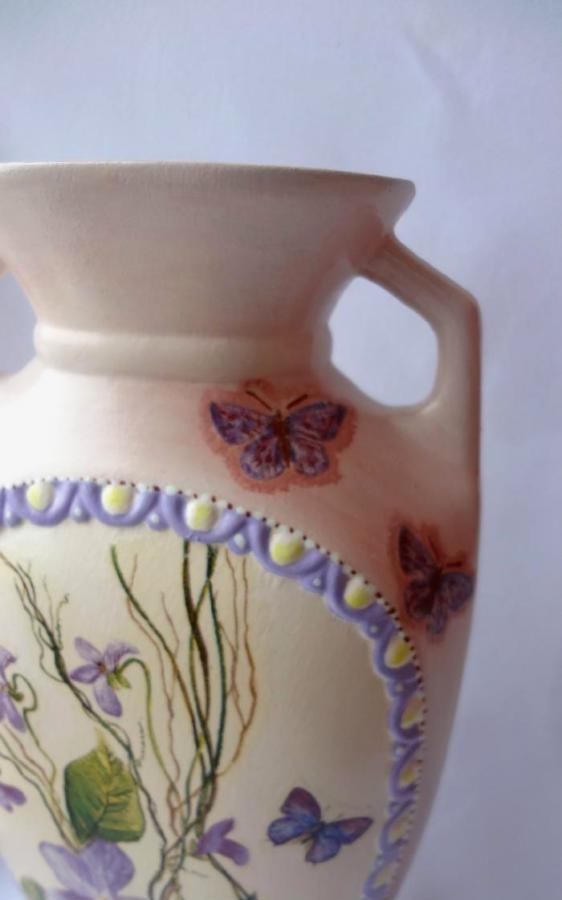 decoupage vase