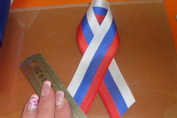 Patriotic ribbon for Victory Day