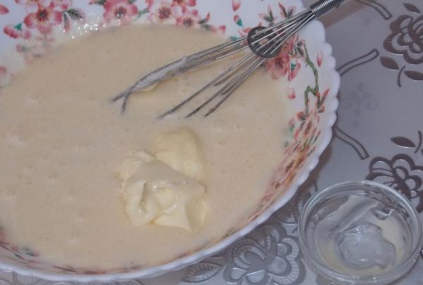 mix in softened butter