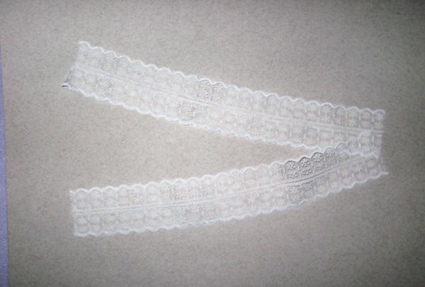 cut off wide white lace