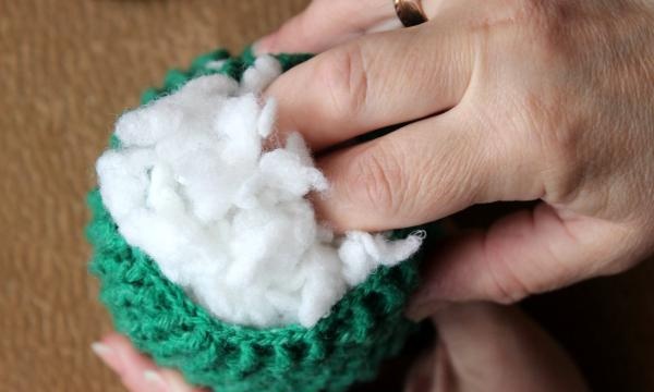 Crochet flowering cacti