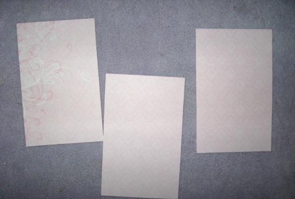 Wedding invitations in the form of an envelope