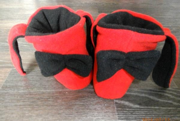 sewing home slippers and boots