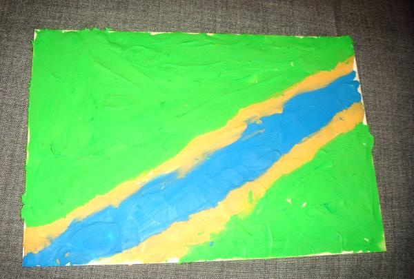 plasticine painting