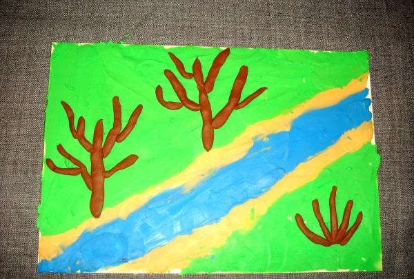 plasticine painting