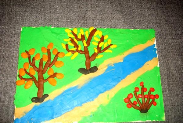 plasticine painting