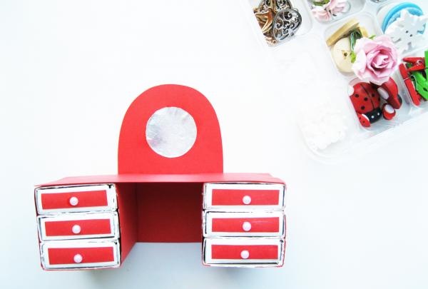 matchbox dressing table