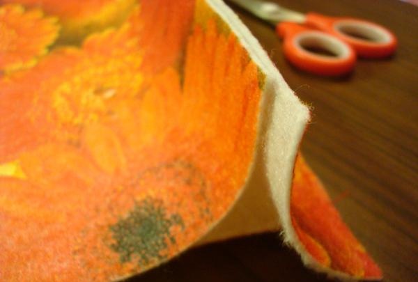 How to sew a felt bag