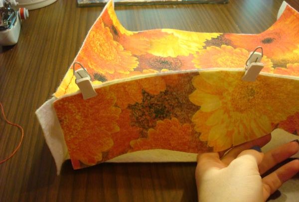 How to sew a felt bag