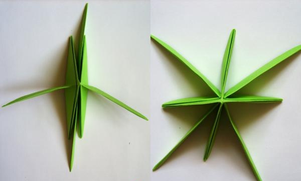 ozdobte dárek květinami origami