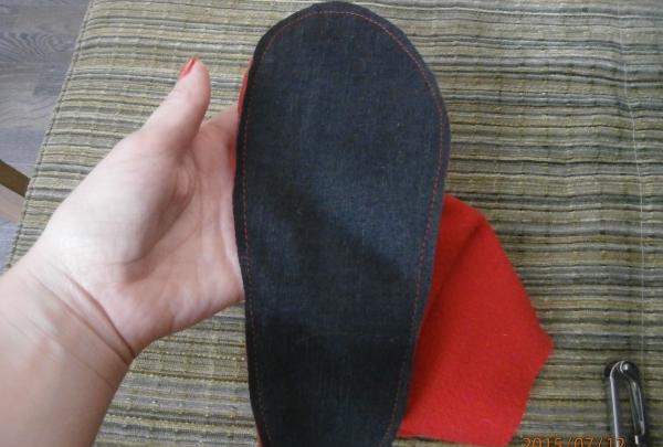 sewing home slippers and boots