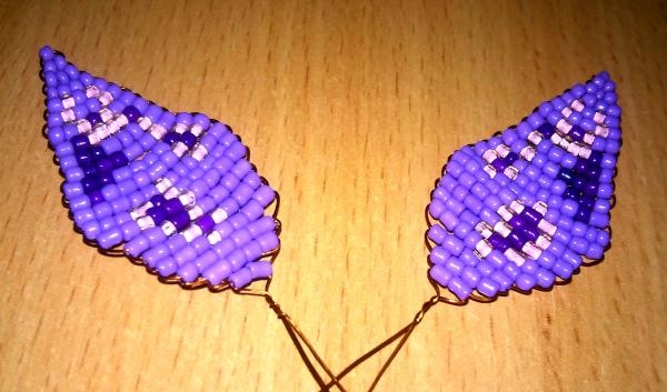 Panel Butterflies made of beads