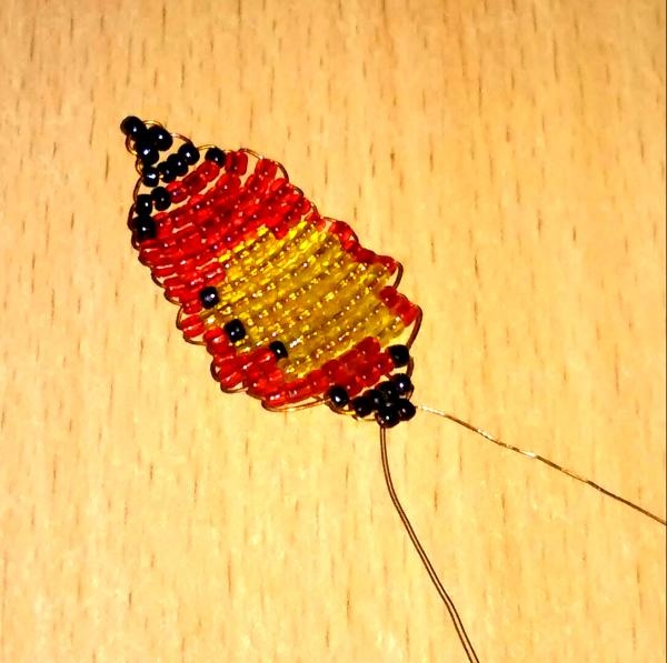 Panel Butterflies made of beads