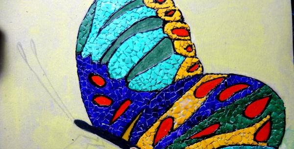 eggshell mosaic painting