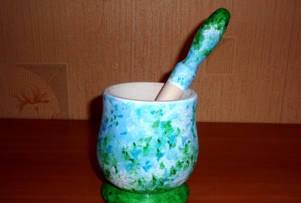 mortar and pestle painting