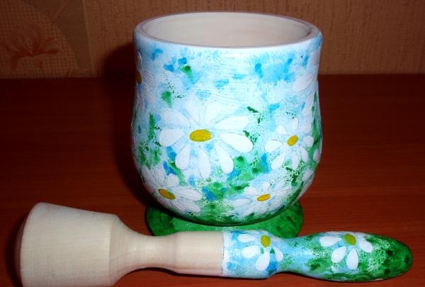 mortar and pestle painting