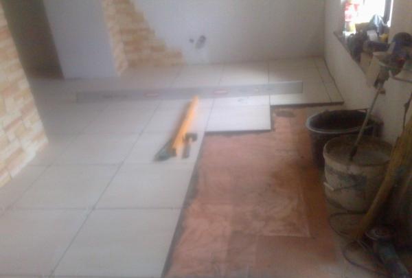 laying tiles on infrared floors