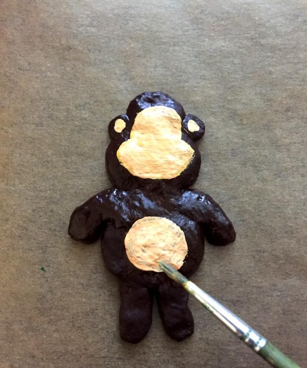 Salt dough monkey