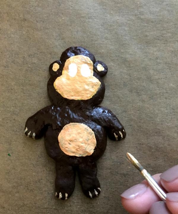 Salt dough monkey