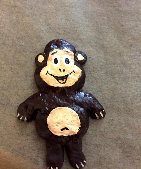 Salt dough monkey