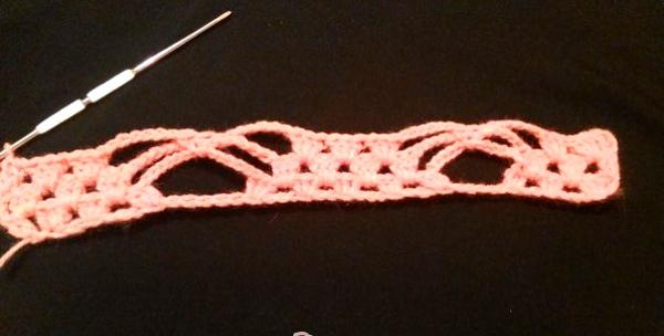 Openwork crochet pattern