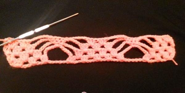 Openwork crochet pattern