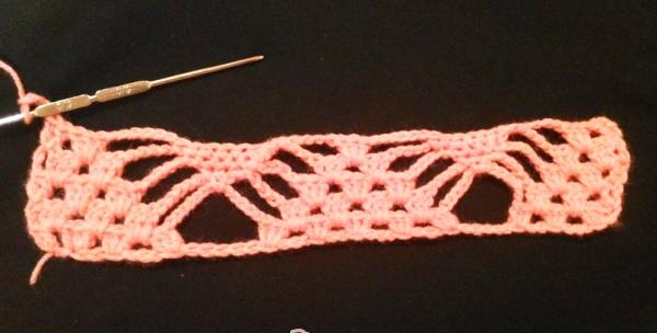 Openwork crochet pattern