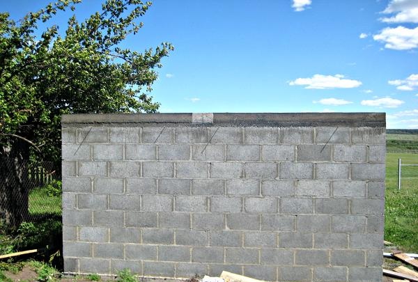 Stages of building a barn