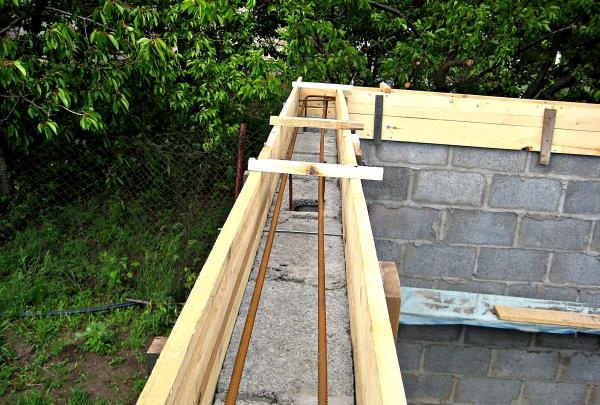 Stages of building a barn