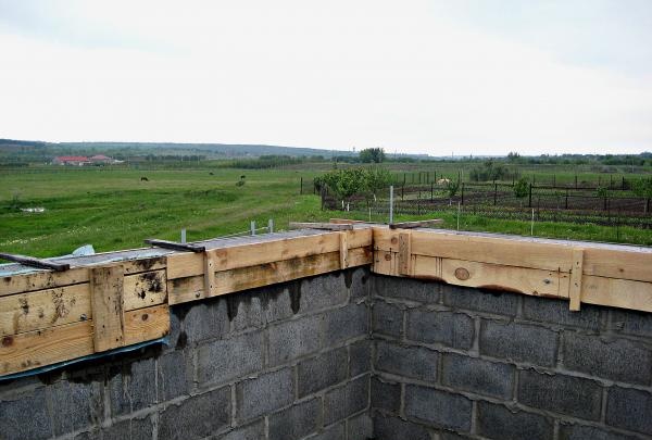 Stages of building a barn