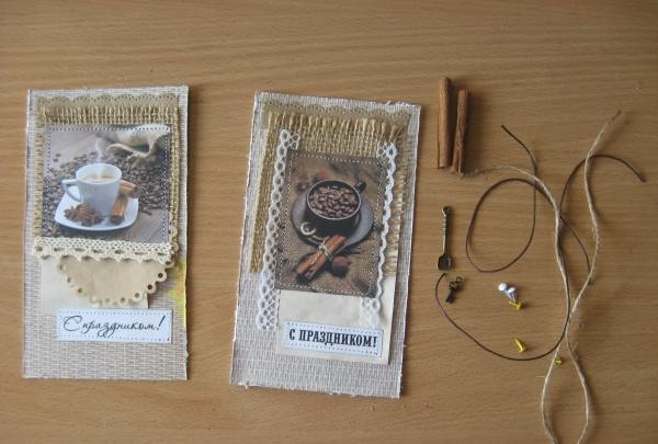 DIY coffee cards