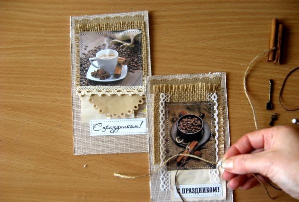 DIY coffee cards