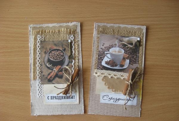 DIY coffee cards