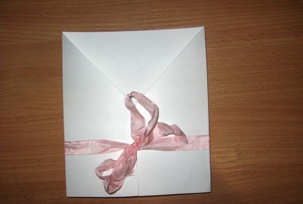 Fold out wedding card