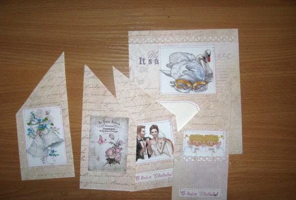 Fold out wedding card