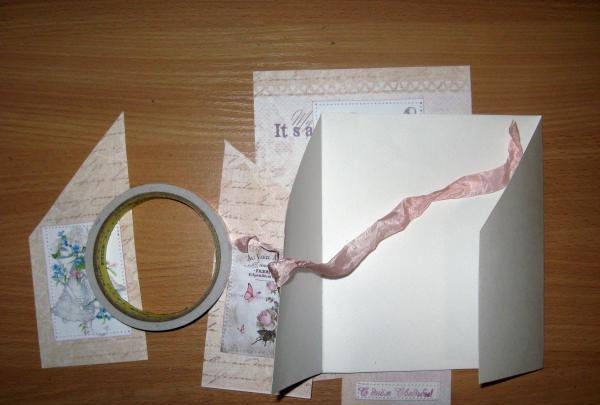 Fold out wedding card