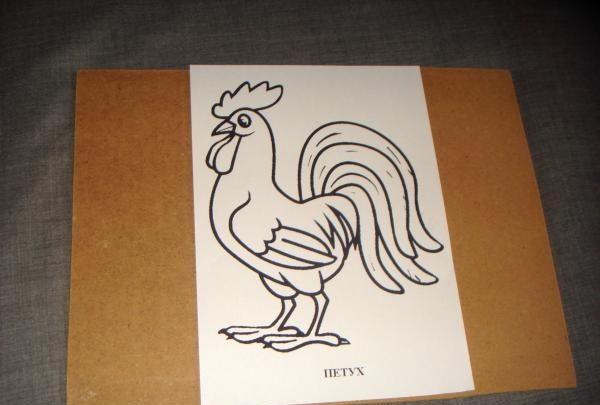 Painting Roosters using nitcography technique