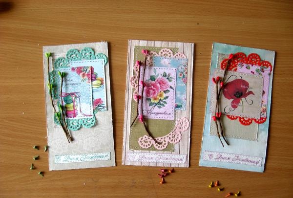 Shabby style cards