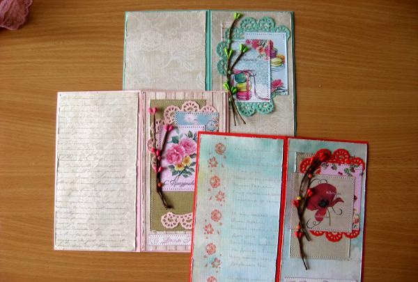 Shabby style cards