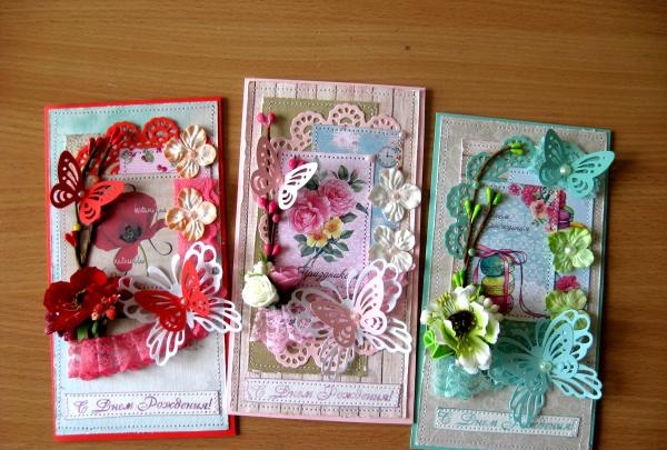 Shabby style cards