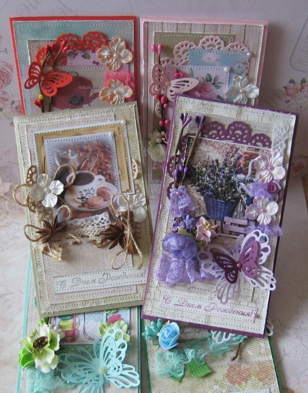 Shabby style cards