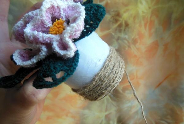 Crochet violets