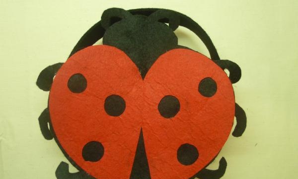 felt ladybug handbag