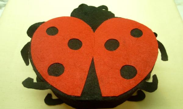 felt ladybug handbag