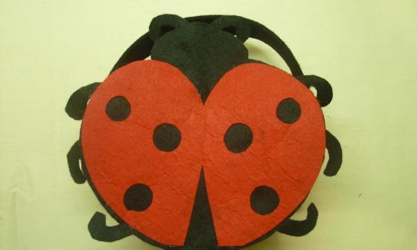 felt ladybug handbag