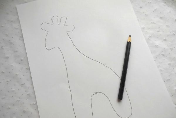 DIY soft toy giraffe